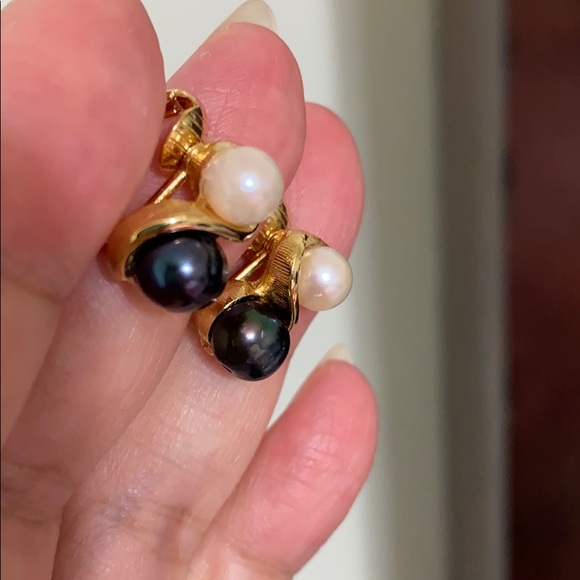 🖤Tahitian💕pearl clip on earrings - Picture 5 of 8